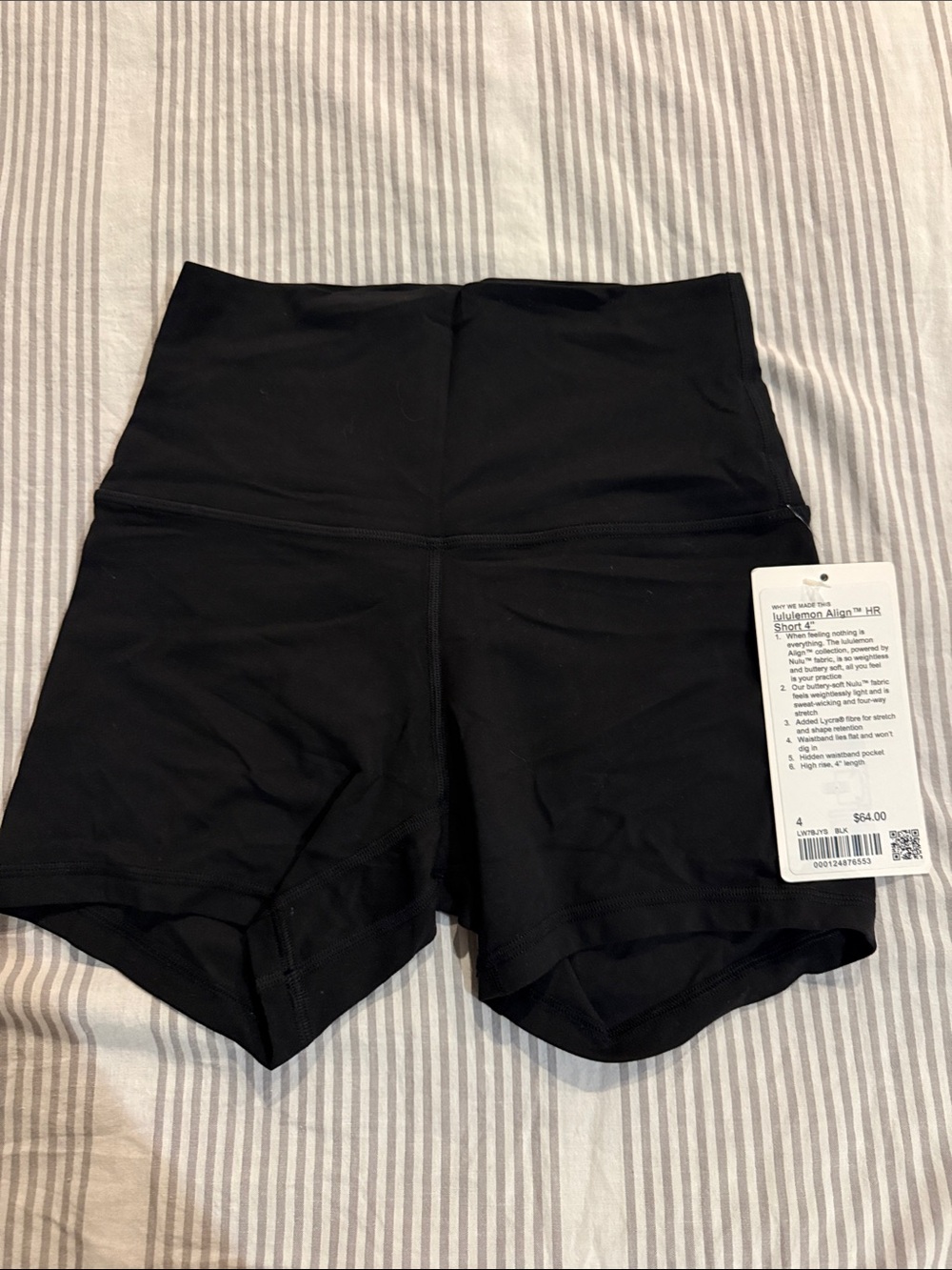 lululemon Women’s High-Rise Black Align Shorts